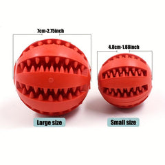 Dog Ball Toy Leaking Food Rubber Chew Molar Interactive