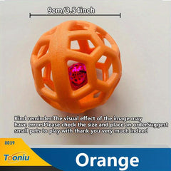 Durable Dog Hollow Bell Rubber Ball Toy for Teeth Cleaning