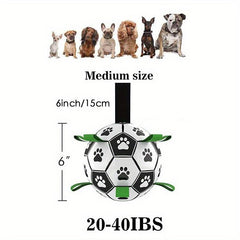 Durable Football Pet Toy With Straps Dog Chewing Ball Toy