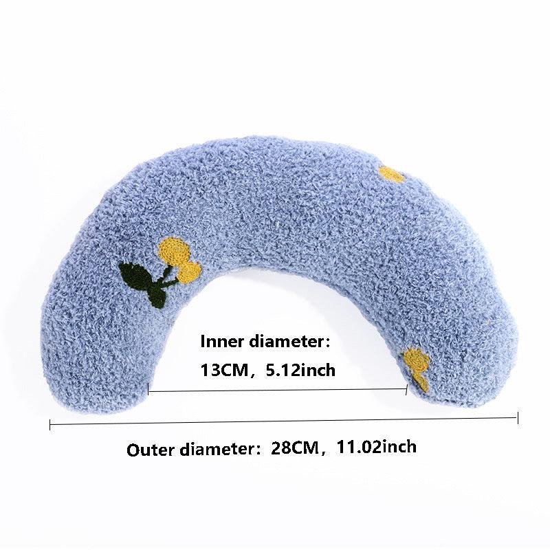 Cat Shaped Plush U Shape Pillow for Deep Sleep Pet Cushion