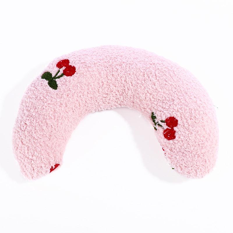 Cat Shaped Plush U Shape Pillow for Deep Sleep Pet Cushion