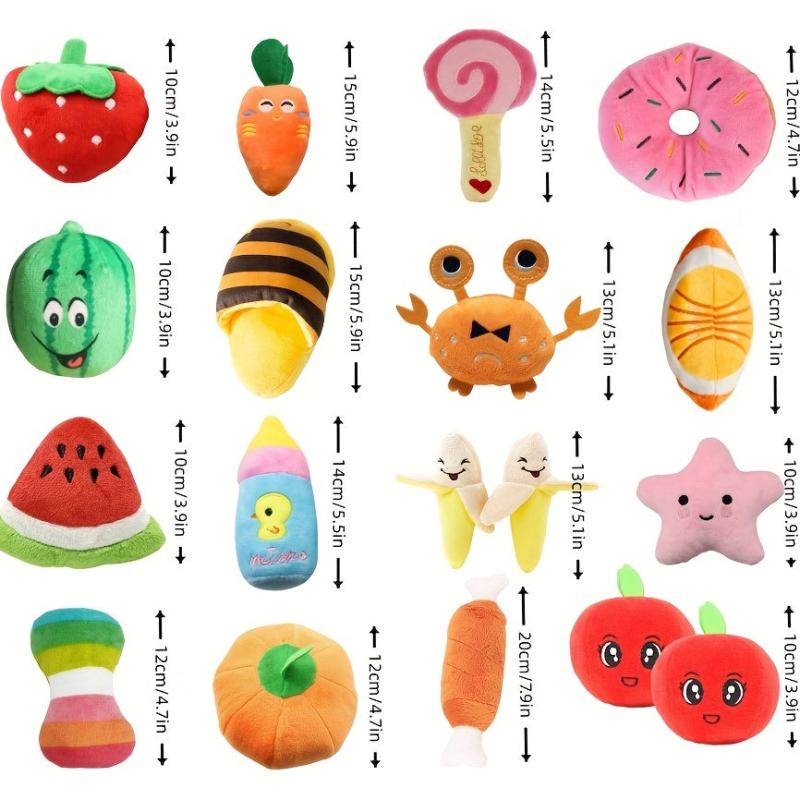 Random Pet Teeth Grinding Squeaky Plush Toy Chew Toy For Dog