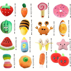 Random Pet Teeth Grinding Squeaky Plush Toy Chew Toy For Dog