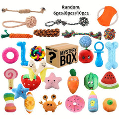 Random Pet Teeth Grinding Squeaky Plush Toy Chew Toy For Dog