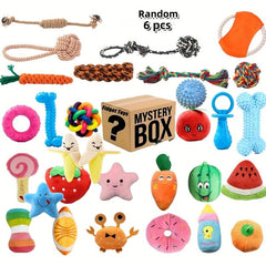 Random Pet Teeth Grinding Squeaky Plush Toy Chew Toy For Dog
