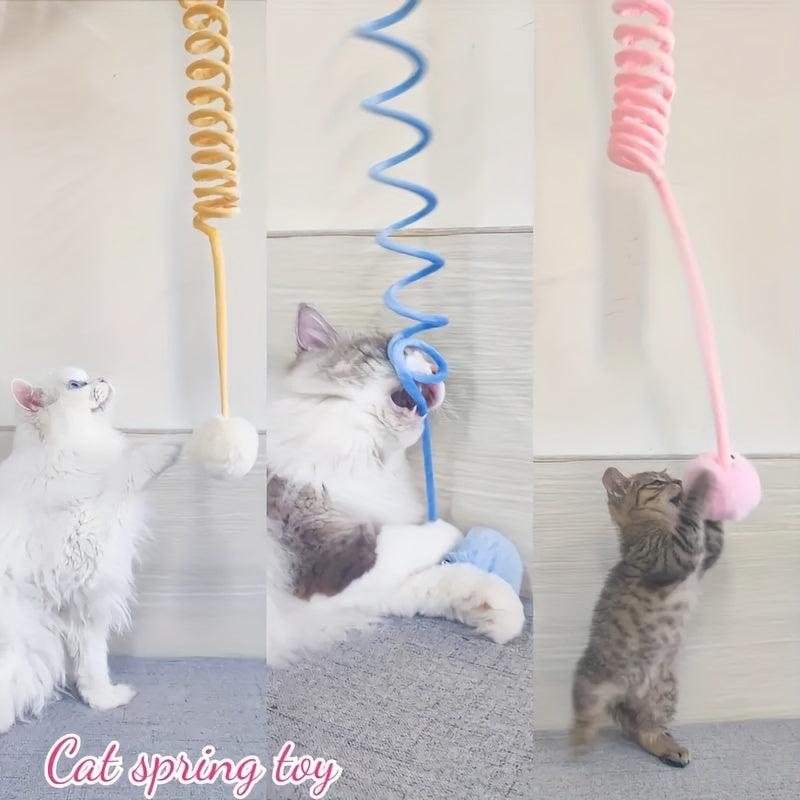 Interactive Door Hanging Cat Toy with Suction Cup