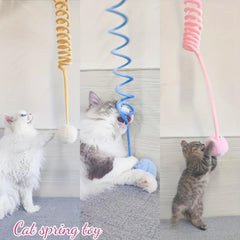 Interactive Door Hanging Cat Toy with Suction Cup