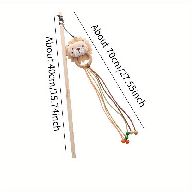 Cat Teasing Wand Cat Plush Toy Cat Teaser Stick Pet Supplies