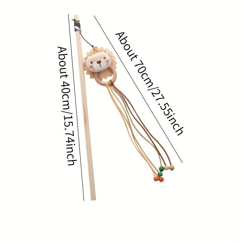 Cat Teasing Wand Cat Plush Toy Cat Teaser Stick Pet Supplies