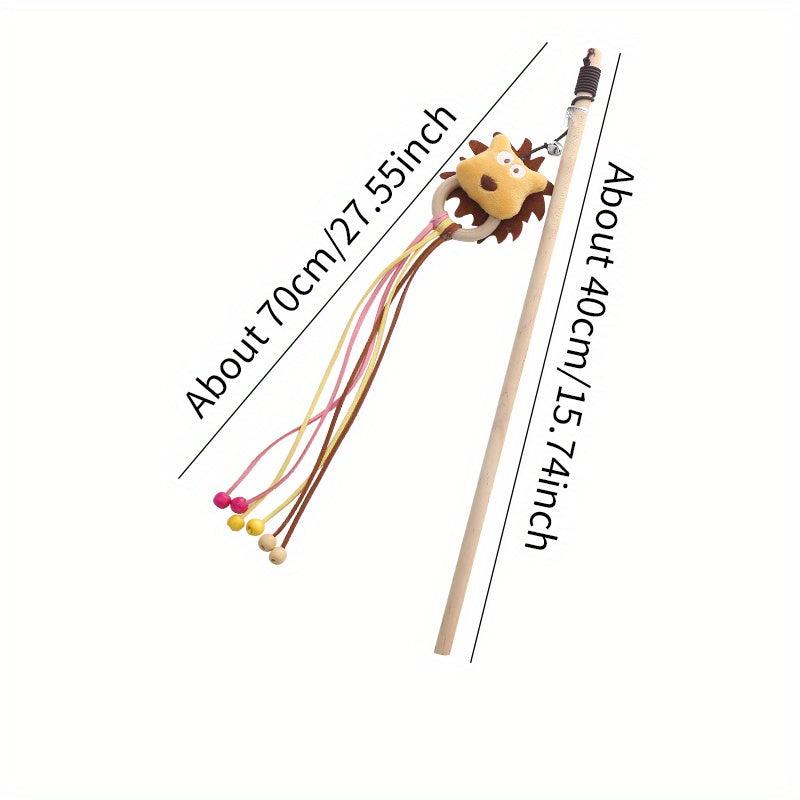 Cat Teasing Wand Cat Plush Toy Cat Teaser Stick Pet Supplies