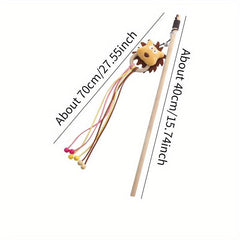 Cat Teasing Wand Cat Plush Toy Cat Teaser Stick Pet Supplies