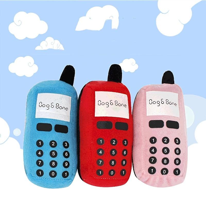 Phone Shape Dog Toy Soft Squeaky Pet Toys Durable Dog Chew Toys