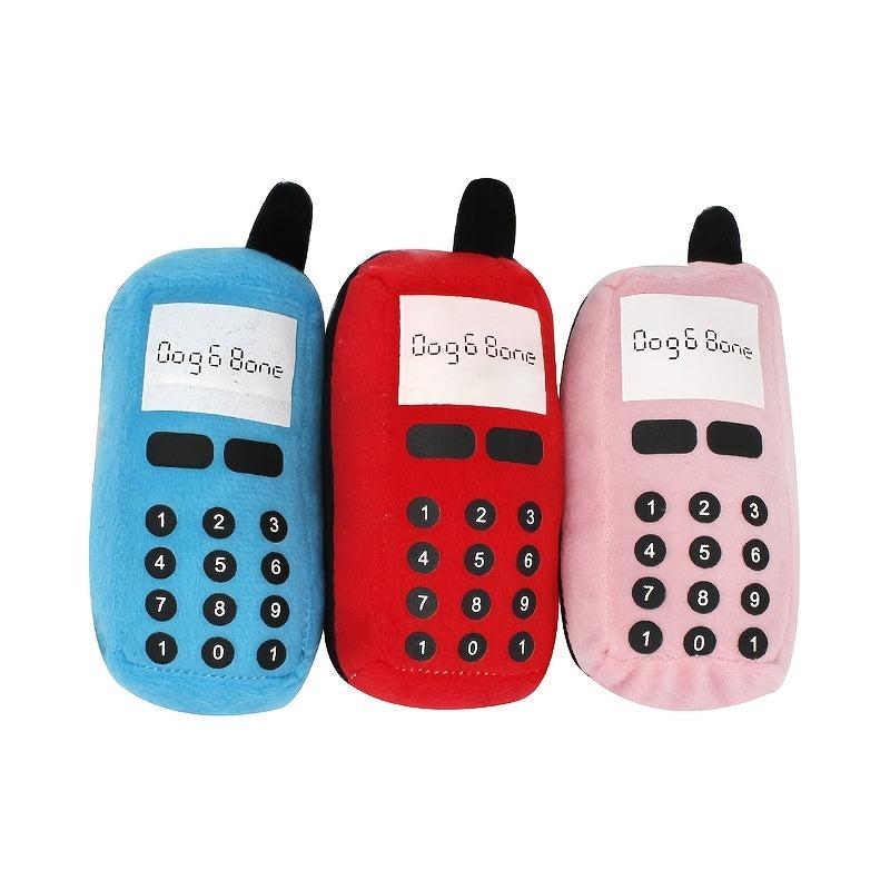 Phone Shape Dog Toy Soft Squeaky Pet Toys Durable Dog Chew Toys