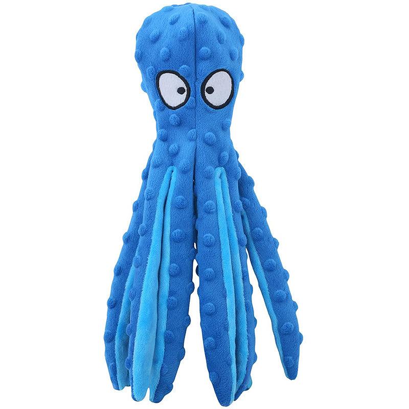 Soft Octopus Plush Dog Toy Cleans Teeth