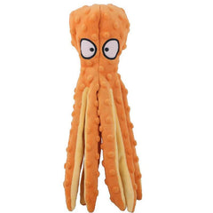 Soft Octopus Plush Dog Toy Cleans Teeth