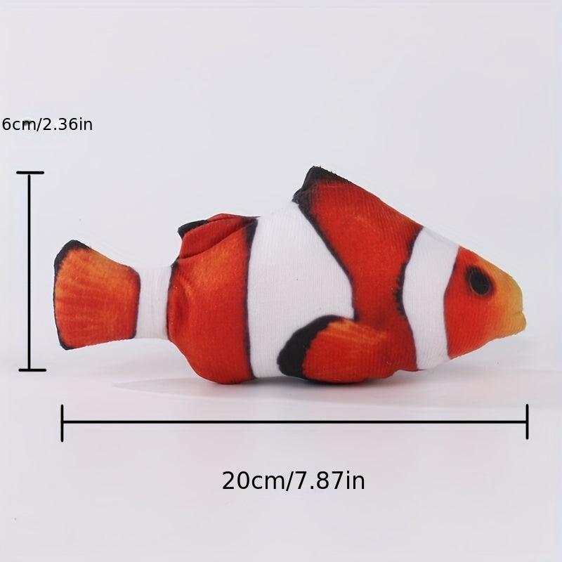 Soft Plush Fish Toy for Pet Entertainment and Home Decor