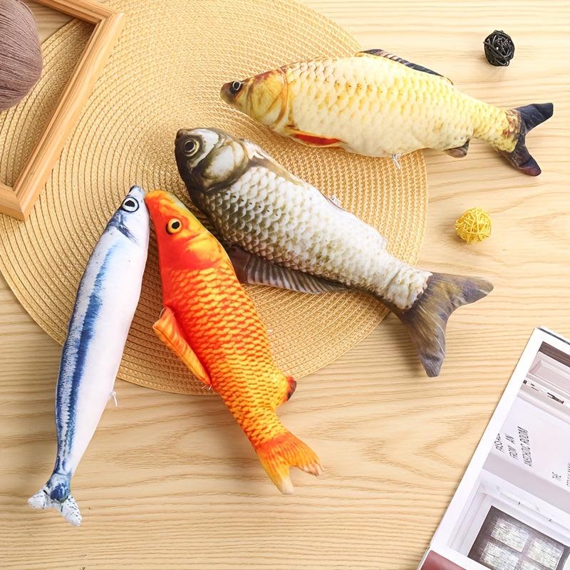 Soft Plush Fish Toy for Pet Entertainment and Home Decor