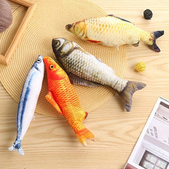 Soft Plush Fish Toy for Pet Entertainment and Home Decor