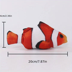 Soft Plush Fish Toy for Pet Entertainment and Home Decor