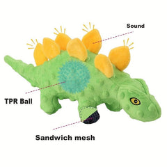 Crocodile Dinosaur Pet Squeaky Plush Toy for Dogs