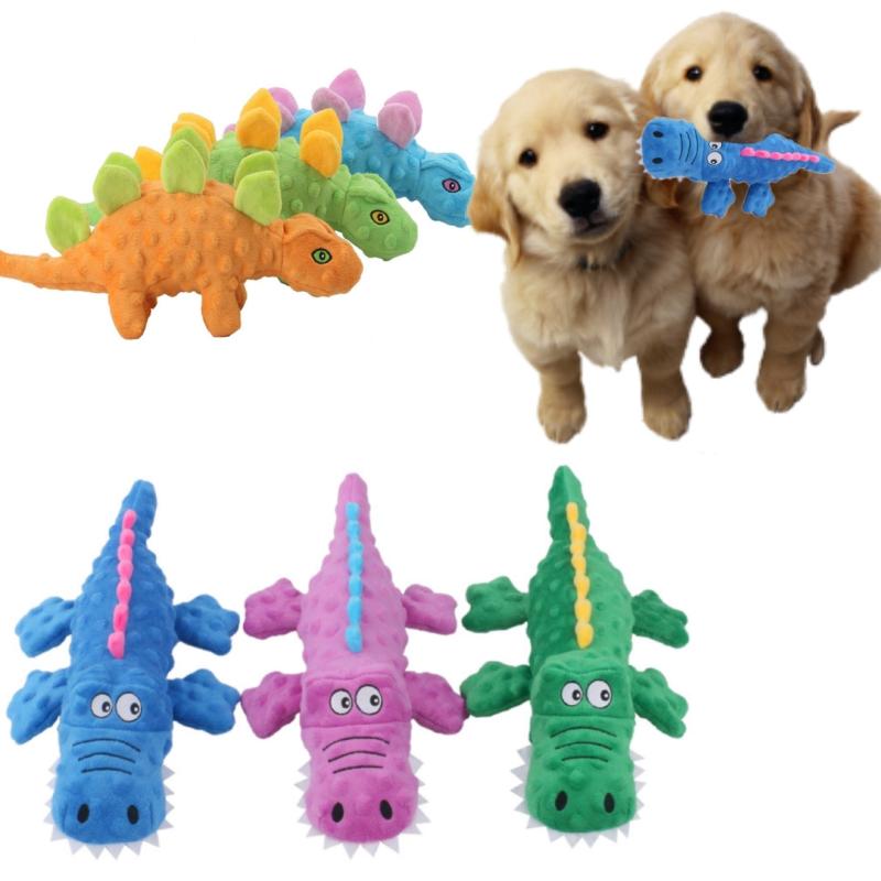 Crocodile Dinosaur Pet Squeaky Plush Toy for Dogs