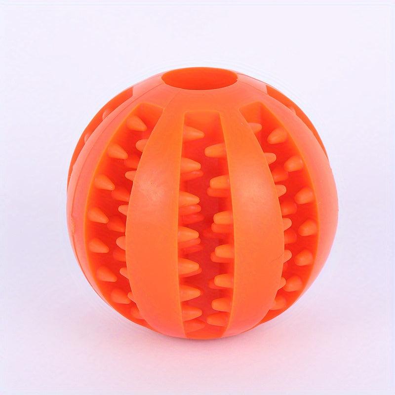 Interactive Dog Ball Toy for Molar Health and Food Dispensing