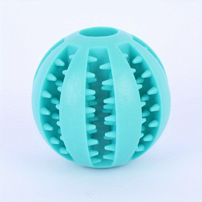 Interactive Dog Ball Toy for Molar Health and Food Dispensing