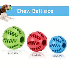 Interactive Dog Ball Toy for Molar Health and Food Dispensing