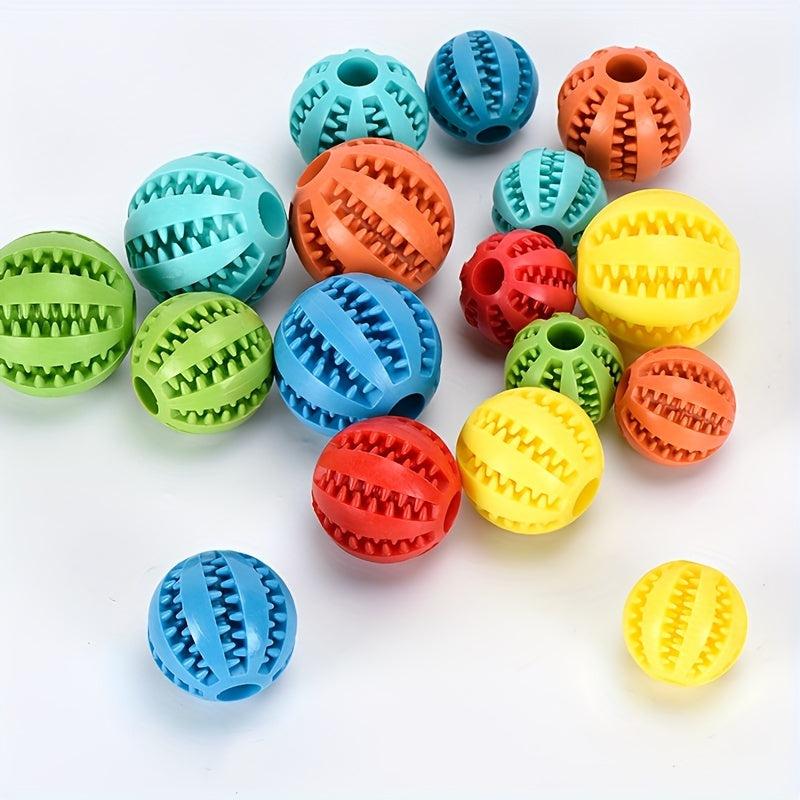 Interactive Dog Ball Toy for Molar Health and Food Dispensing
