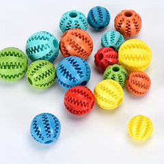 Interactive Dog Ball Toy for Molar Health and Food Dispensing