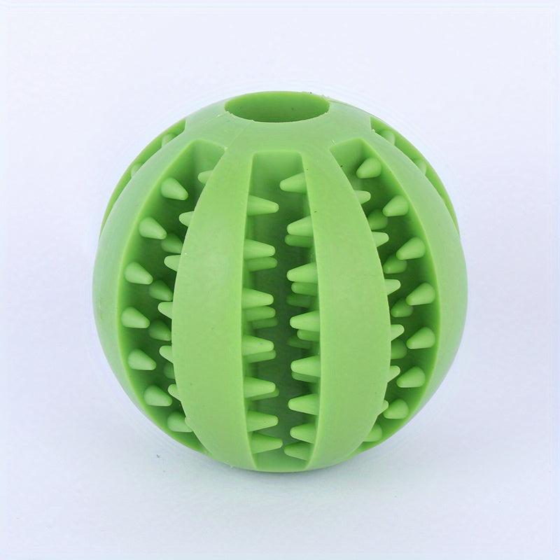 Interactive Dog Ball Toy for Molar Health and Food Dispensing