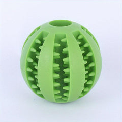 Interactive Dog Ball Toy for Molar Health and Food Dispensing