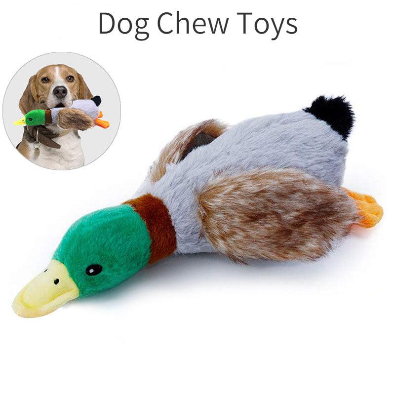 Plush Duck Squeak Dog Toy with Rope - Cleaning Tooth Chew Toy