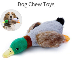 Plush Duck Squeak Dog Toy with Rope - Cleaning Tooth Chew Toy