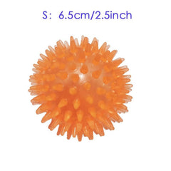 Dog Molar Burr Ball Toy Elastic Squeaky Ball for Interactive Teeth Grinding