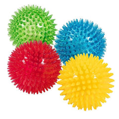 Dog Molar Burr Ball Toy Elastic Squeaky Ball for Interactive Teeth Grinding