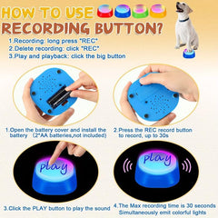 Recordable Pet Vocalizer Dog Toy Bite Resistant & Fun