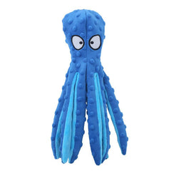 Interactive Plush Octopus Dog Toy Squeaky Bite-Resistant