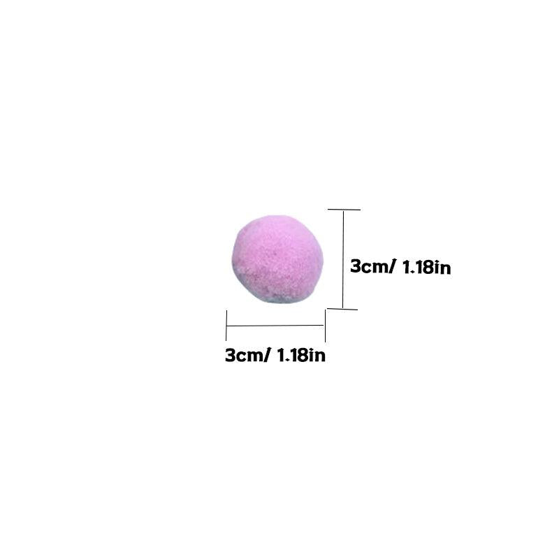 Mixed Pet Plush Elastic Ball Cat Teaser Toys Interactive Supplies