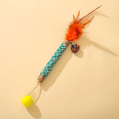 Silvervine Cat Teething Stick Toy with Ball Toy
