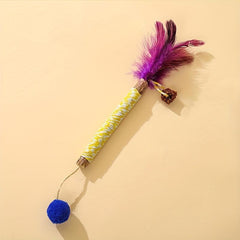 Silvervine Cat Teething Stick Toy with Ball Toy