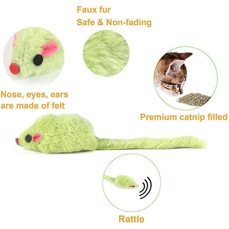 Plush Cat Chew Toys Kitten Interactive Toys