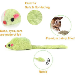 Plush Cat Chew Toys Kitten Interactive Toys