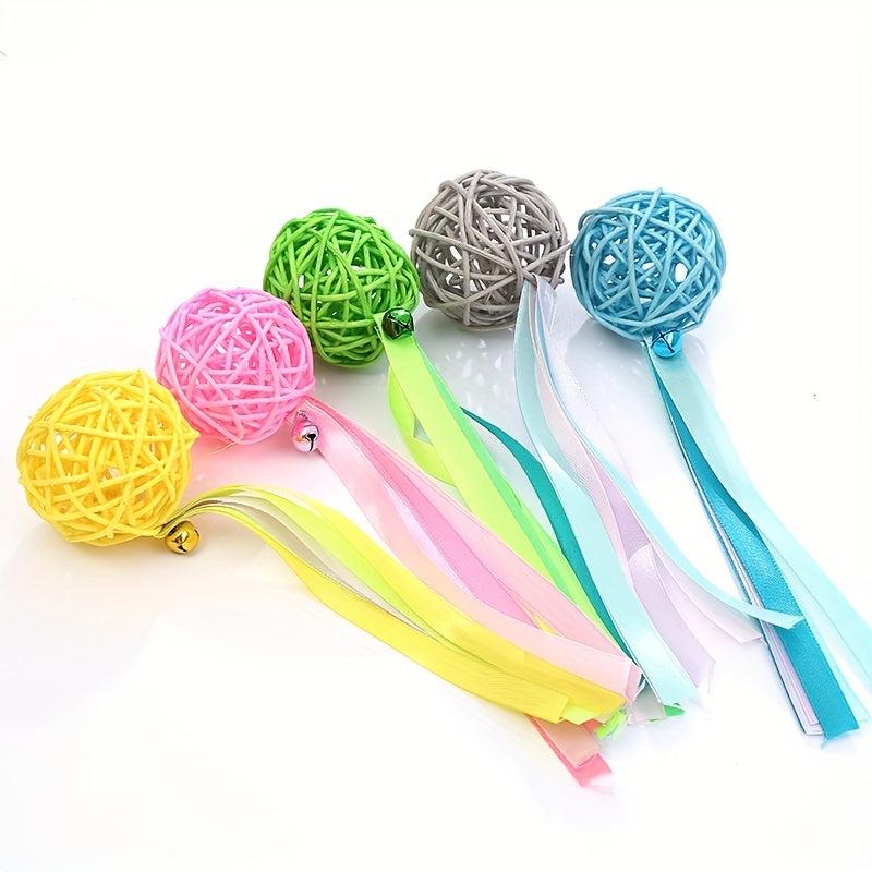 Colorful Rattan Balls Pet Toys for Birds and Hamsters