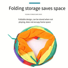 Colorful S Shaped Cat Tunnel Toy For Indoor Cats Kittens