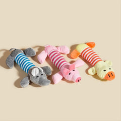 Interactive Dog Teething Chew Toy Cartoon Animal Shape