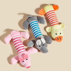 Interactive Dog Teething Chew Toy Cartoon Animal Shape