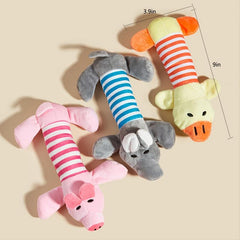 Interactive Dog Teething Chew Toy Cartoon Animal Shape