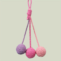 3pcs Cat Toys Hemp Ball Self Entertainment Tease Cats Interactive Toy