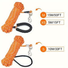 JOYTALE Long Dog Training Leash Nylon Reflective Lead Long Rope Pet Leash